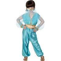 Smiffy\'s Children\'s Arabian Princess Costume, Trousers, Top And Headpiece, Ages