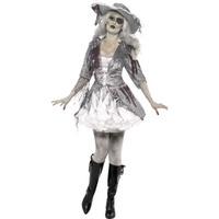 smiffys womens ghost ship pirate treasure costume dress and hat ghost  ...
