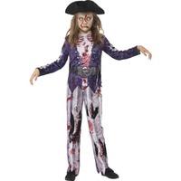 smiffys childrens jolly rotten pirate girl top trousers and hat seriou ...