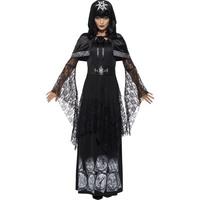 smiffys womens black magic mistress costume dress belt and cape legend ...