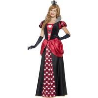 Smiffy\'s Women\'s Royal Red Queen Costume, Dress And Crown, Wings And Wishes, 