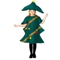 Smiffy\'s Children\'s Christmas Tree Costume, Tunic & Hat, Ages 10-12, Colour: