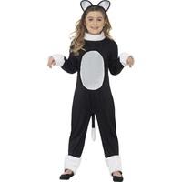 Smiffy\'s Children\'s Cool Cat Girl Costume, Jumpsuit, Tail & Headpiece, Colour: