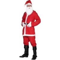 Smiffy\'s Men\'s Santa Suit Costume, Jacket, Trousers, Beard, Hat & Belt, Size:l, 
