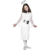 Smiffy\'s Chidlren\'s Angel Costume, Dress, Belt & Halo, Ages 10-12, Colour: