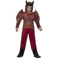 Smiffy\'s Children\'s Deluxe Devil Costume, top, Trousers & Wings, Ages 10-12, 