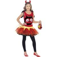 Smiffy\'s Children\'s Moshi Monsters Diablo Costume, Tutu Dress, Wings, Headband