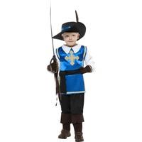 smiffys childrens musketeer child costume top trousers hat and gloves 