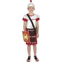 smiffys childrens roman soldier costume tunic and hat ages 10 12 colou ...
