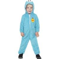 Smiffy\'s Children\'s Sesame Street Cookie Monster Costume, All-in-one Suit, Ages