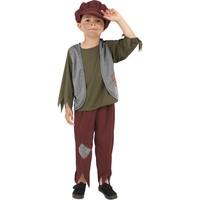 Smiffy\'s Children\'s Victorian Poor Boy Costume, Top, Trousers & Hat, Ages 7-9, 