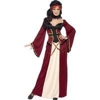 smiffys womens gothic vampiress costume dress with mock corset legends ...