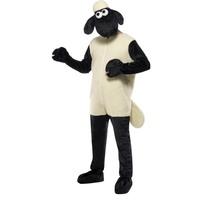 smiffys mens shaun the sheep costume jumpsuit headpiece one size 