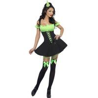 Smiffy\'s Women\'s Wicked Witch Costume, Dress And Hat On Headband, Size: 12-14, 