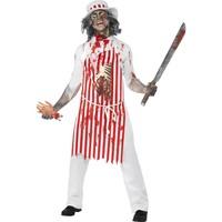 Smiffy\'s Men\'s Hell\'s Kitchen Bloody Butcher Costume, Trousers, Shirt, Apron