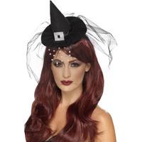 smiffys 45105 gothic mini witch hat one size