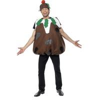 smiffys mens christmas pudding costume tabard hat one size colour