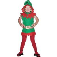 Smiffy\'s Toddler\'s Elf Costume, Belt & Tunic, Elf, Size: T1, 26019