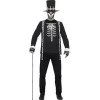 Smiffy\'s Men\'s Witch Doctor Costume, Jacket, Mock T-shirt, Hat, Necklace And