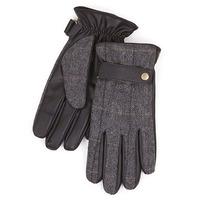 smartouch mens herringbone back gloves black smallmedium