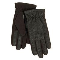 Smartouch Mens Tweed And Fleece Gloves Grey Large/XL