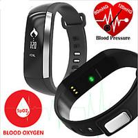 Smart Bracelet Blood Pressure/Blood Oxygen/Heart Rate Monitor Fitness Tracker Touchpad Sports Wristband Watch for Android iOS