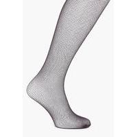 small scale fishnet tights brown