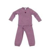 Smallstuff - Pajamas Striped Dusty Purple