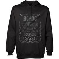 Small Black Ac/dc Cannon Swig Men\'s Hooded Top.