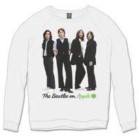 Small White Men\'s The Beatles Iconic Image Sweatshirt