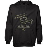 small black bring me the horizon banner mens hooded top