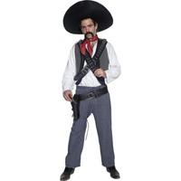 Smiffy\'s Men\'s Authentic Western Mexican Bandit Costume, Shirt, Waistcoat, 