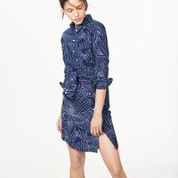 Smil(l)e Palm Dress - Dark Indigo