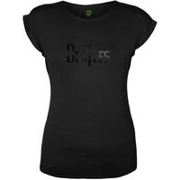 small black ladies the beatles drop t logo t shirt
