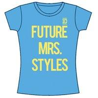 Small Blue Ladies One Direction Future Mrs Styles T-shirt