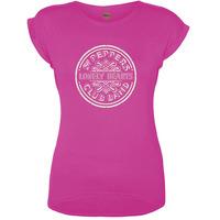 Small Pink Ladies The Beatles Sgt Pepper Drum T-shirt