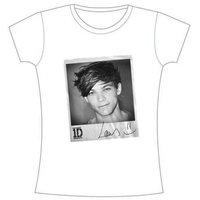 Small White One Direction Solo Louis Ladies T-shirt.