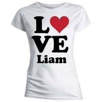 Small White Ladies One Direction Love Liam T-shirt