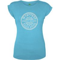 Small Blue Ladies The Beatles Sgt Pepper Drum T-shirt