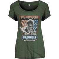 Small Green Jimi Hendrix Electric Ladyland Ladies T-shirt.