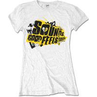 Small Grey 5 Seconds Of Summer Sounds Good Album Ladies T-shirt.