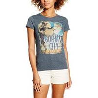 Small Black Ladies Justice League Bombshell Bat Girl Gotham City Airline T-shirt