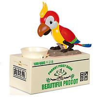 smart saving money box funny animals parrot bird automatic electric st ...