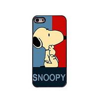 Snoopy Pattern Aluminum Hard Case for iPhone 5/5S