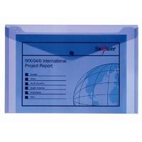 Snopake Polyfile Fcap Electra Blue - 5 Pack