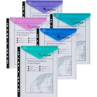 snopake polyfile ring binder wallet electra assorted pk5