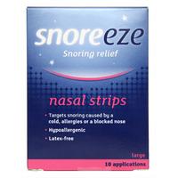Snoreeze Snoring Relief Nasal Strips Large - 10 Applications