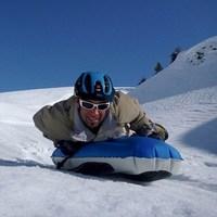 snow bodyboard inflatable toboggan