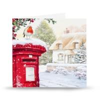 Snowy Postbox Christmas Card