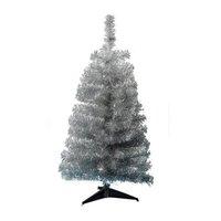 Snow White 120cm Silver Pine Hook On Christmas Tree